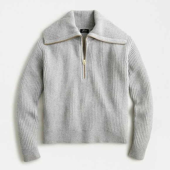 j crew half zip sweater